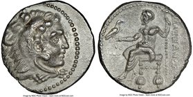 MACEDONIAN KINGDOM. Alexander III the Great (336-323 BC). AR tetradrachm (25mm, 12h). NGC XF. Posthumous issue of Ake or Tyre, dated Regnal Year 27 of...