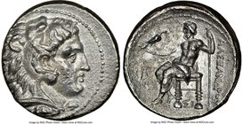 MACEDONIAN KINGDOM. Alexander III the Great (336-323 BC). AR tetradrachm (21mm, 12h). NGC Choice VF. Sidon, Year 10 (324/3 BC). Head of Heracles right...