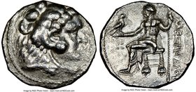 MACEDONIAN KINGDOM. Alexander III the Great (336-323 BC). AR tetradrachm (26mm, 5h). NGC Choice Fine. Posthumous issue of Ake or Tyre, dated Regnal Ye...