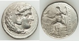 MACEDONIAN KINGDOM. Alexander III the Great (336-323 BC). AR tetradrachm (36mm, 16.52 gm, 5h). Choice XF, porosity. Lifetime issue of Babylon, ca. 325...