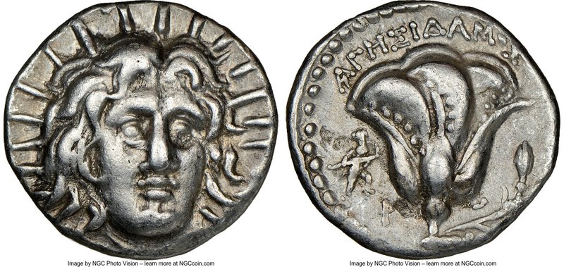 CARIAN ISLANDS. Rhodes. Ca. 250-205 BC. AR didrachm (20mm, 12h). NGC Choice VF. ...
