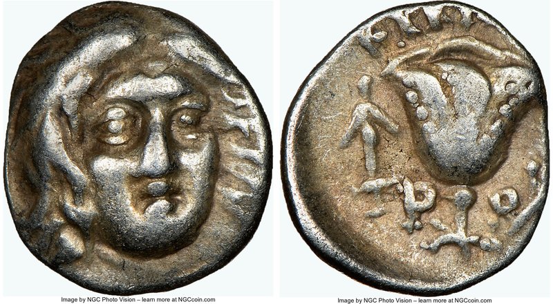 CARIAN ISLANDS. Rhodes. Ca. 230-205 BC. AR hemidrachm (11mm, 12h). NGC VF. Eucra...