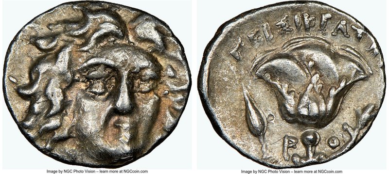 CARIAN ISLANDS. Rhodes. Ca. 205-190 BC. AR hemidrachm (12mm, 12h). NGC Choice VF...