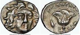 CARIAN ISLANDS. Rhodes. Ca. 205-190 BC. AR hemidrachm (12mm, 12h). NGC Choice VF. Peisicrates, magistrate. Facing head of Helios, turned slightly righ...