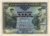 Banco de España
100 Pesetas. 30 junio 1906. Serie C. ED.313a. MBC+/MBC.