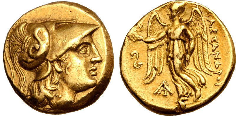 Kingdom of Macedon, Alexander III 'the Great' AV Stater. Lampsakos, circa 336-29...