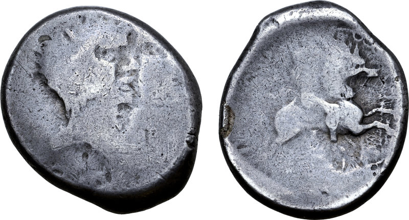 Central Europe, the Boii AR Hexadrachm. Biatec, mid to late 1st century BC. Juga...