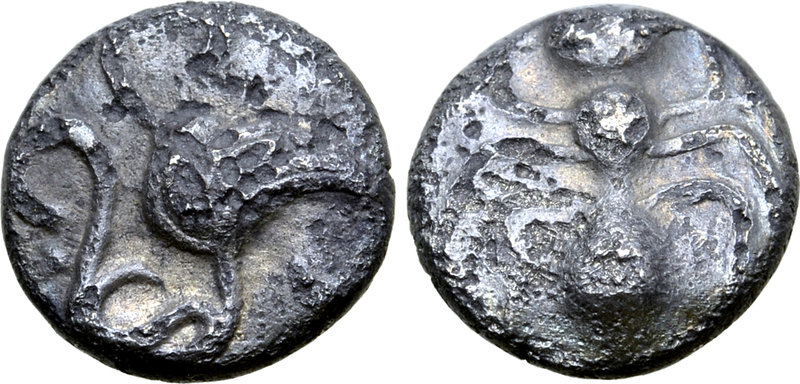Central Europe, the Boii AR Obol. Ameise Type. Circa 2nd - 1st century BC. Indis...