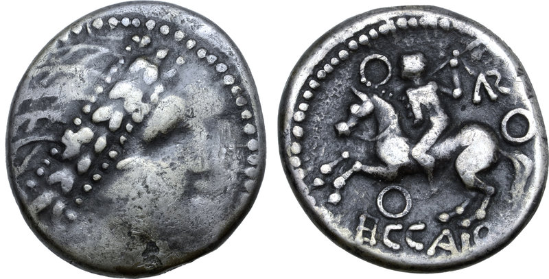Central Europe, West Noricum AR Tetradrachm. Eccaio Type. Circa 1st century BC. ...