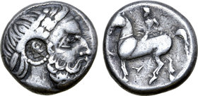 Celts in Eastern Europe AR Tetradrachm. Type with clear countermark.