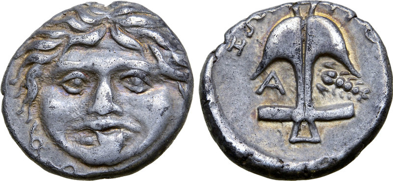 Thrace, Apollonia Pontika AR Tetrobol. Magistrate Zopyro, circa 410-350 BC. Atti...