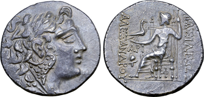 Thrace, Mesembria AR Tetradrachm. Circa 100-72 BC. In the name and types of Alex...