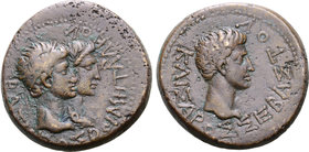 Kings of Thrace, Rhoimetalkes I and Augustus Æ24.