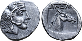 Cimmerian Bosporos, Gorgippia as Sindikos Limen (or the Sindoi) AR Diobol.