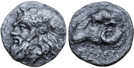 Cimmerian Bosporos, Pantikapaion AR Diobol.