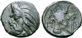 Cimmerian Bosporos, Pantikapaion Æ17.