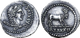 Kingdom of Mauretania, Juba II AR Denarius.