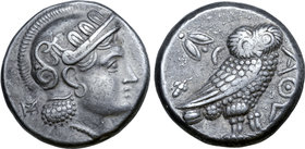 Baktria, 'Athenian Series' AR Tetradrachm.