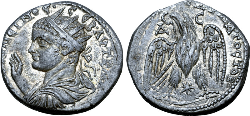 Elagabalus AR Tetradrachm of Antioch, Seleucis and Pieria (or Emesa?). AD 219. A...