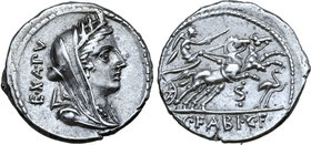 C. Fabius C. f. Hadrianus AR Denarius.