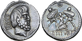 L. Titurius L. f. Sabinus AR Denarius.