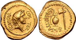 Julius Caesar AV Aureus.