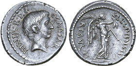 Octavian and L. Livineius Regulus AR Denarius.