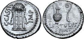 C. Cassius Longinus and P. Cornelius Lentulus Spinther AR Denarius.