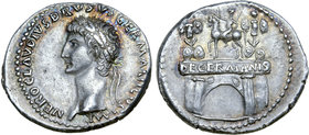 Nero Claudius Drusus (father of Claudius) AR Denarius.