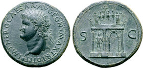 Nero Æ Sestertius.