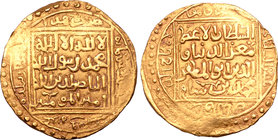 Ghorids, Mu`izz al-Din Muhammad bin Sam AV Heavy Dinar.