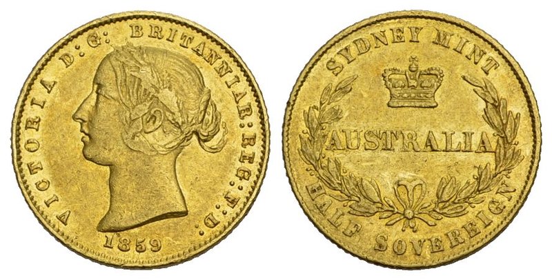 Ausländische Goldmünzen und -medaillen Australien Victoria, 1837-1901 1/2 Sovere...