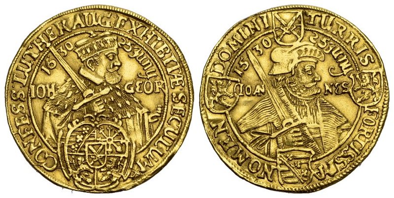 Deutschland / Germany Sachsen Johann Georg I., 1615-1656. 2 Dukaten 1630, Dresde...