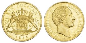Deutschland / Germany Bayern Maximilian II., 1848-1864, Dukat 1854, München. 3, 48g. AKS 142, J.127, Frbg.277. GOLD s.selten
vorzüglich