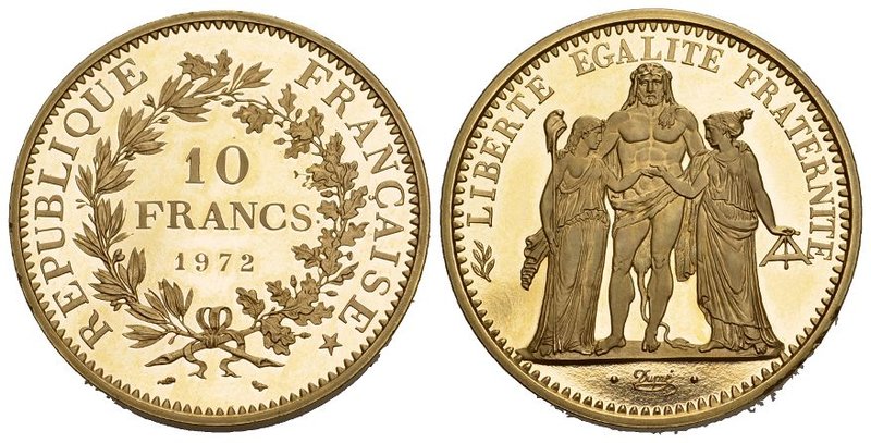 Frankreich-Königreich. Fünfte Republik seit 1958. 10 Francs - Dickabschlag (PIED...