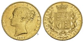 Great Britain AV Sovereign 1846 Great Britain. Victoria. AV Sovereign 1846. Shield type. 7.98g Gold
selten KM 736.1 bis vorzüglich