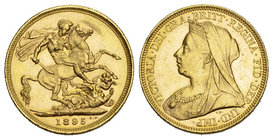 England Viktoria 1837-1901 Sovereign Gold 7.98g s.selten Fr.24 KM 13 Erhaltung: bis unzirkuliert