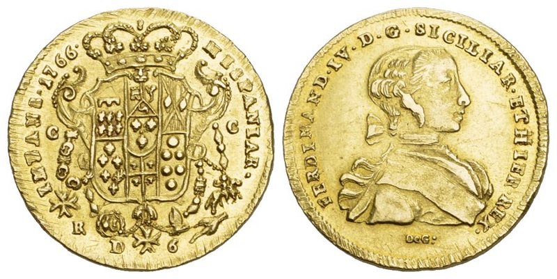Italien Italien - Neapel Ferdinand IV ( I ) di Borbone 1759 - 1830 6 Dukati 1766...