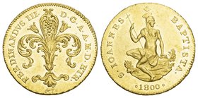 Italien Toscana Ferdinando III. di Lorena, 1. Regierungszeit, 1790-1801. Ruspone (3 Zecchini) 1800, Florenz 10,45 g Feingold. Fb. 336; Galeotti I, 9; ...