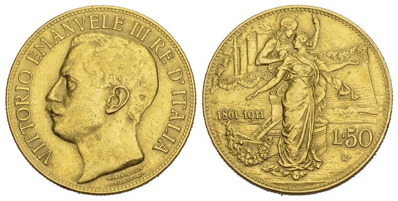 Italien Königreich Vittorio Emanuele III. 1900-1946. 50 Lire 1911 R, Roma. 50 Ja...