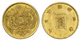 Japan JAPAN. Mutsuhito, 1867-1912. 1 Yen Year 4 (1871). High Dot. Fr. 49; Y 9; JNDA-01-5. sehr selten
unzirkuliert