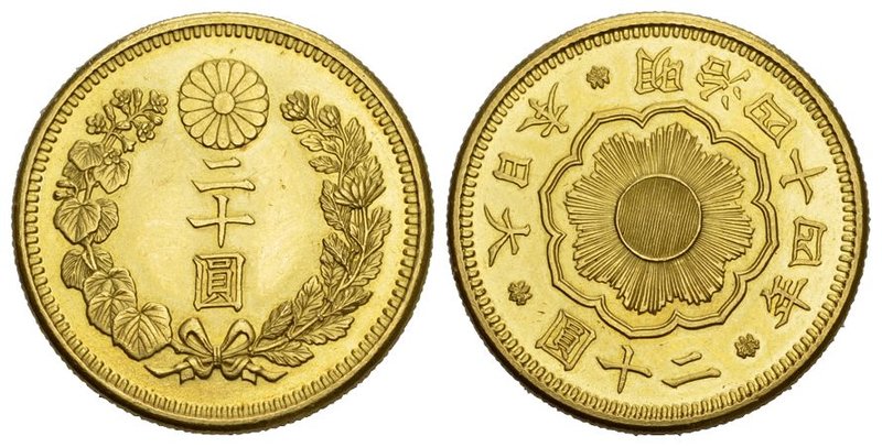 Japan Kaiserreich Mutsuhito, 1867-1912 20 Yen Meiji 44 (1911) F. 50 Jacobs/Verme...