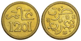 Marokko Mohammed III. Probe / Pattern 1757-1790. 10 Mithqual 1201 H. (1787), Madrid. 16.66 g. Lecompte 1. Fr. 4. Sehr selten / Very rare. Gutes vorzüg...