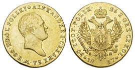 Russland / Russia GROSSFUERSTENTUM / KAISERREICH Alexander I., 1801 - 1825, für Polen. 50 Zlotych 1817. Mzst. Warschau. 9,79 g. Bitkin 804. R! Gold! F...