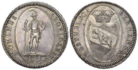 Schweiz / Switzerland / Suisse Bern, Stadt. AR Taler 1798 (40 mm, 29.23 g). Av. RESPUBLICA BERNENSIS, Gekröntes Wappen.
Rv. DOMINUS PROVIDEBIT, Krieg...