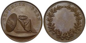 Schweiz / Switzerland / Suisse Bern O.J um 1820 Lebensrettungs Medaille von Guner Bronce 50mm SM 562 sehr selten 
FDC