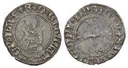 Schweiz / Switzerland / SuisseLausanne, Bistum. Guillaume de Challant (1406-1431). AR Demi Gros (ancienne monnaie), 1406-1420 (20-21 mm, 1.59 g). HMZ ...