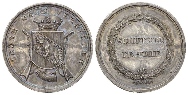 Bern. Silbermedaille o. J. (1823). Bern. Schützenprämie der Regierung. 19.38 g. ...