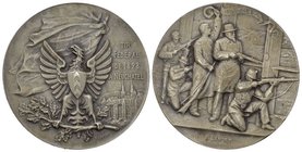 Schützenmedaillen Neuchâtel. Tir Federal Neuchâtel 1898, Silber. 38,29 g. Richter 970c. fast FDC