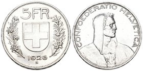 Schweiz 1926 5 Franken Silber 25g Selten KM 37 Tell bis unzirkuliert